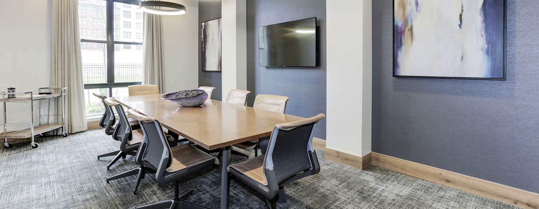 conference room with table
